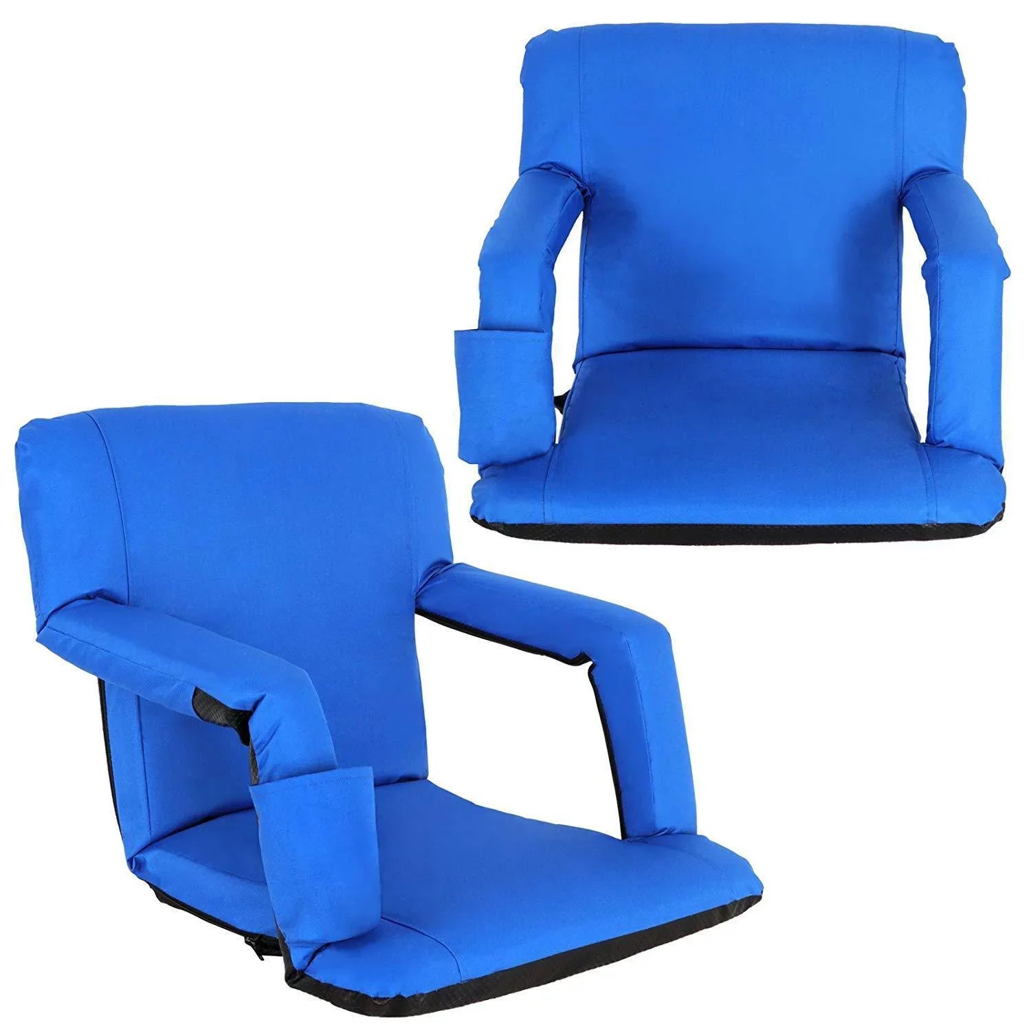 Water-resistant - Tiltable Stadium 10 Positions with Seat ZENSTYLE Durable Blue Cup Holder