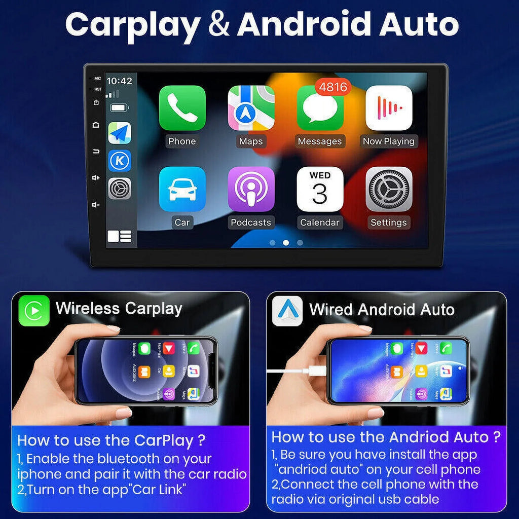 2+32GB 2005-2015 NAVI GPS Fit Radio Stereo Toyota Tacoma Android Car IPS BT 9" 13 1280*720 Carplay