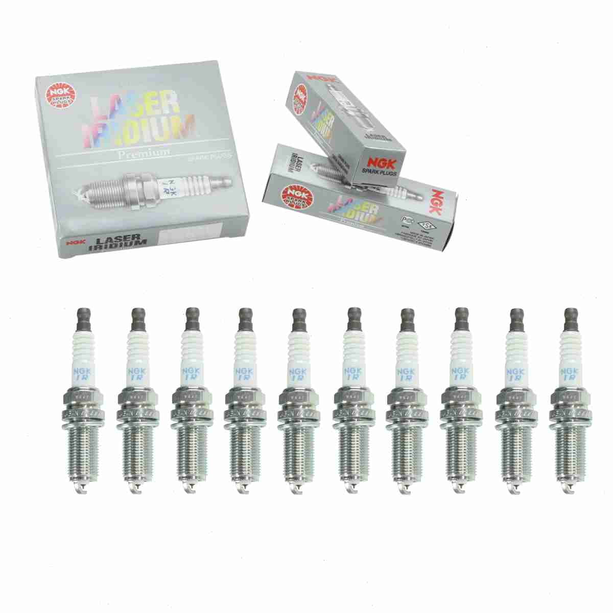 Plugs SUBARU 6481 22401AA630 Ignition 31216184 Spark IKH20TT select: LR005483 31216183 NGK Laser Secondary 4704 Fits 2004-2008 PKH20TT FR7NI33 pc 10 Wire FORESTER for Iridium 4506