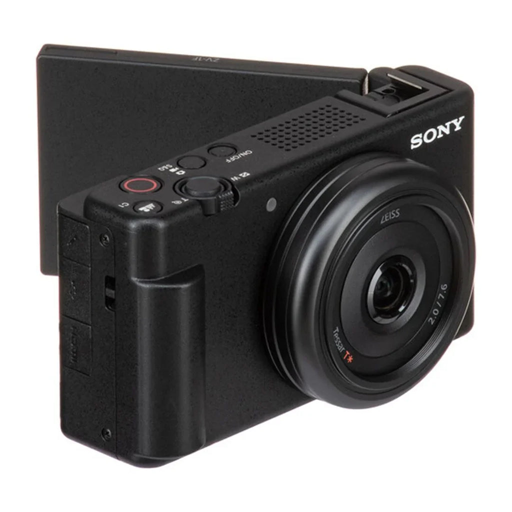 with 128GB Accessory Card Bundle Sony Camera ZeeTech + + SanDisk (Black) ZV-1F Memory Tripod Vlogging