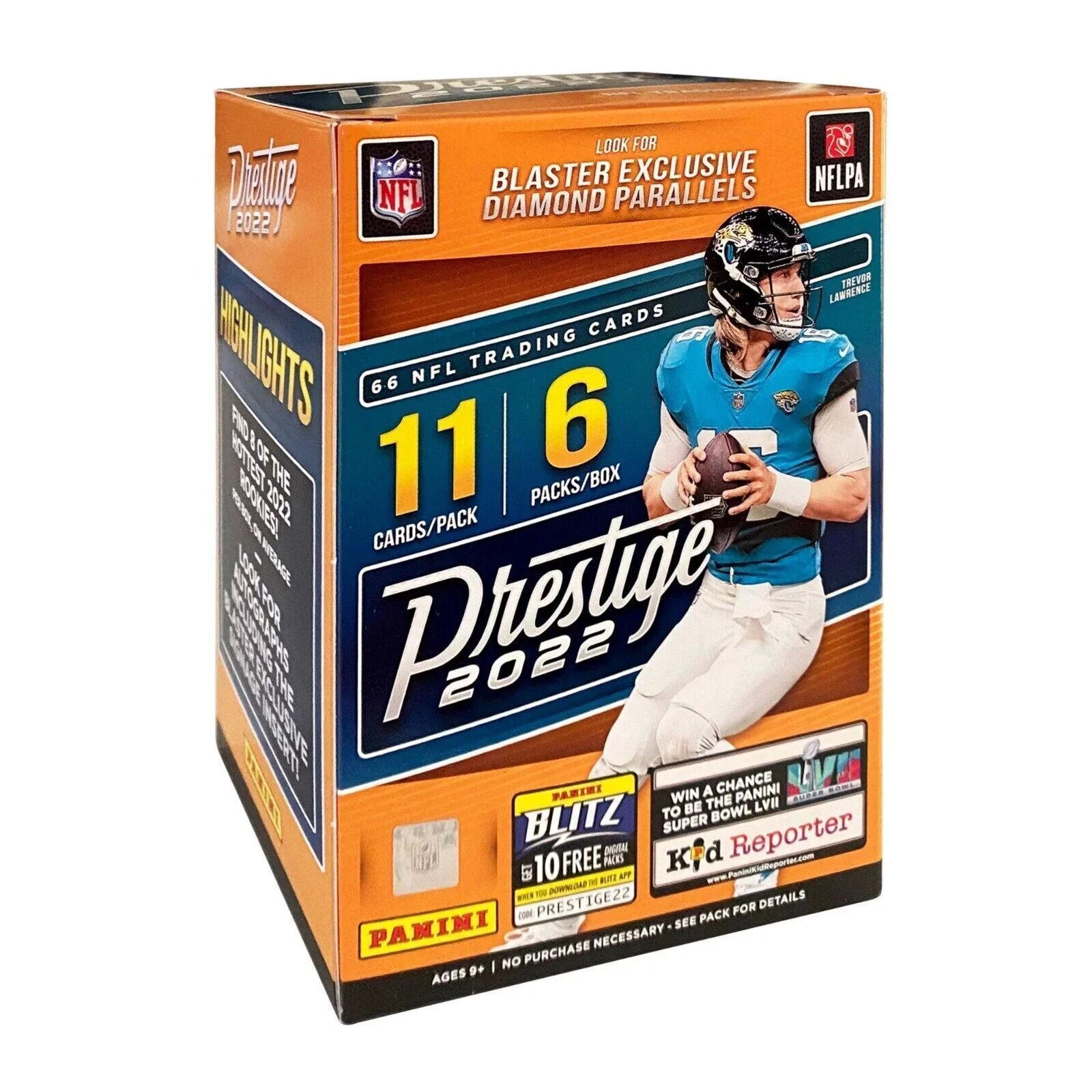 Box! Prestige NFL Football Card Panini Blaster Trading 2022