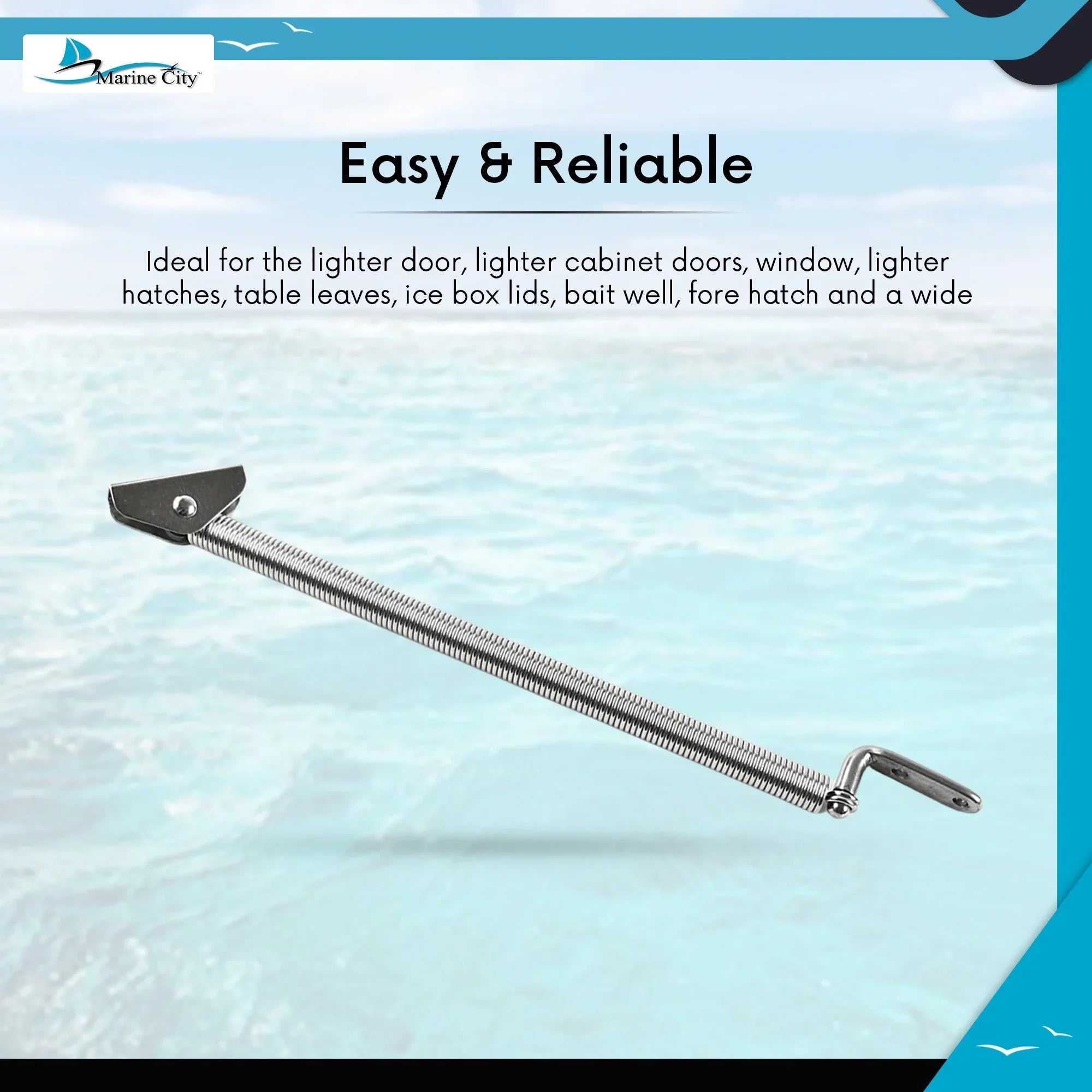 with 10-1/4 Length: inches 10-1/4 Marine inches inches Plate City Stainless-Steel 8-1/4 Spring U-Bolt L-Shape and Adjuster or Hatch