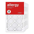 Made AC In MERV Air The Allergy 4-Pack Pleated Filter Filter, Furnace Air HVAC 11