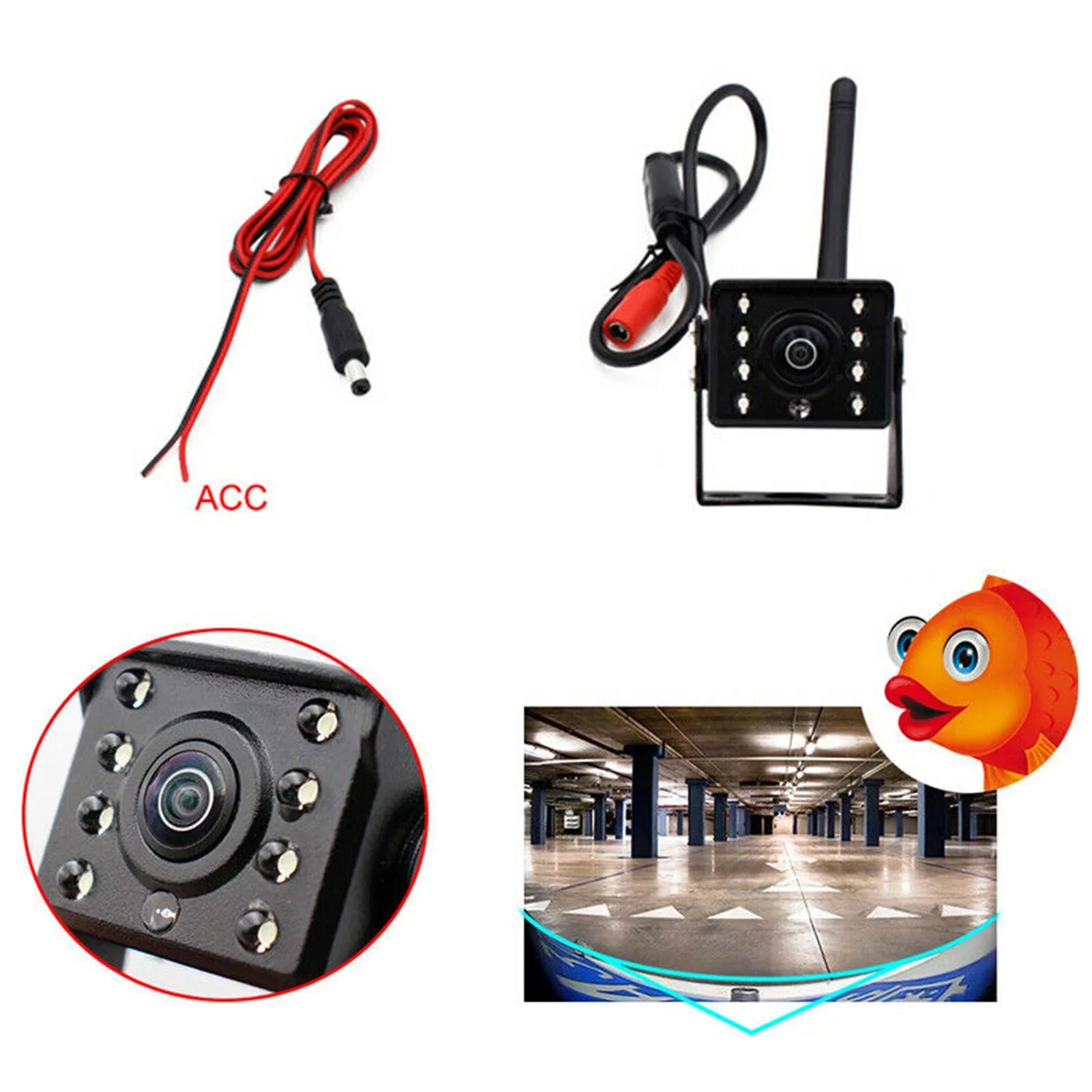 Reverse View Ip67 Rear Camera Waterproof View Wireless Camera Waterproof Rear Car Camera 12v~36v Waterproof Bus Webcam,Ip67 View Aumotop ReverseVision BusVision WirelessLed Camera