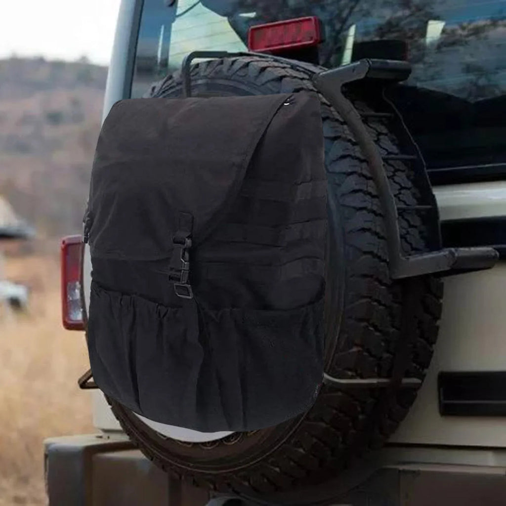 Large Storage Tire SUV Equipment UTV Holder Organizer Cargo Trash Backpack Capacity Car Bag Bag Spare for