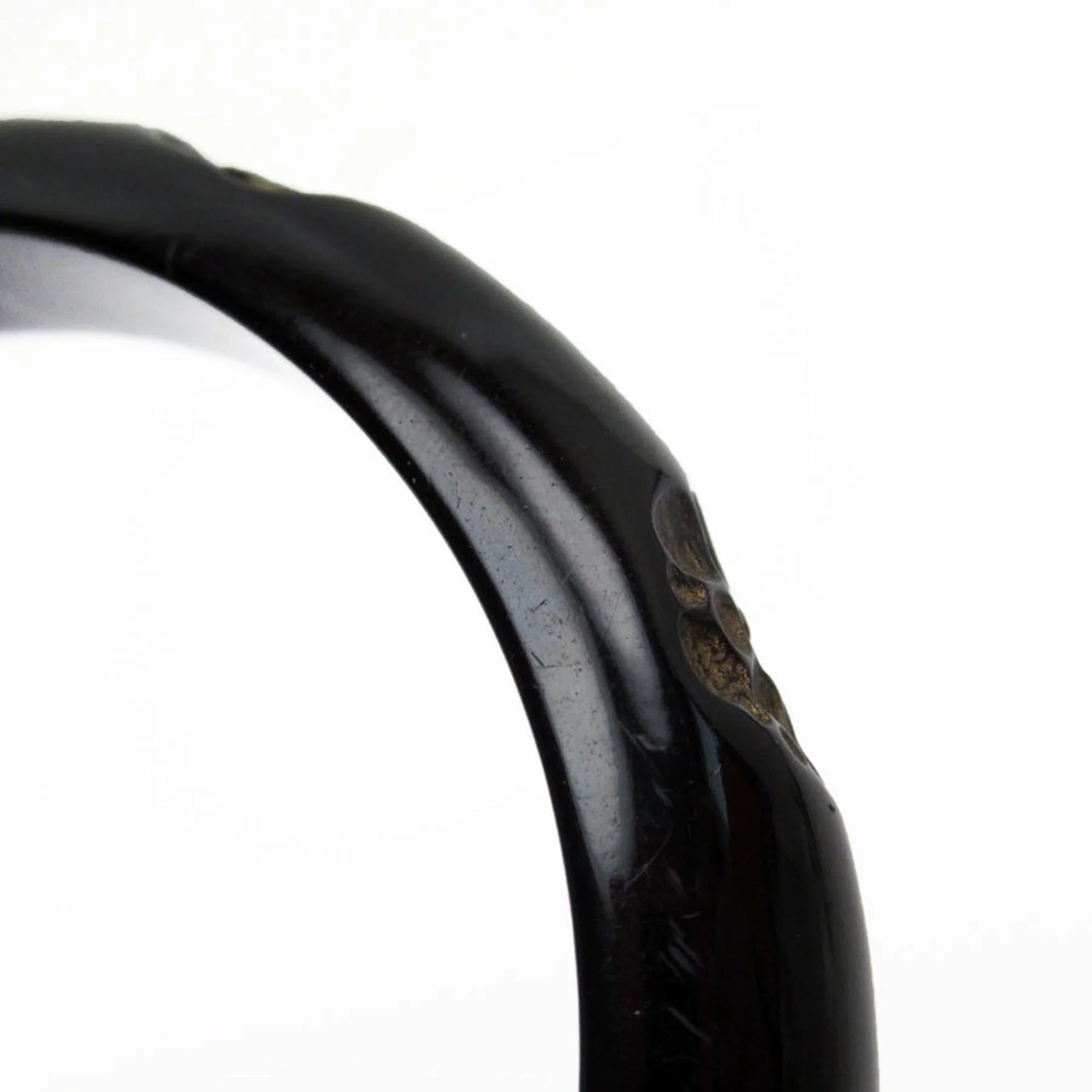Women's Black/Beige Coco Wood Camellia Bracelet Pre-Owned Mark CHANEL Bangle (Good)