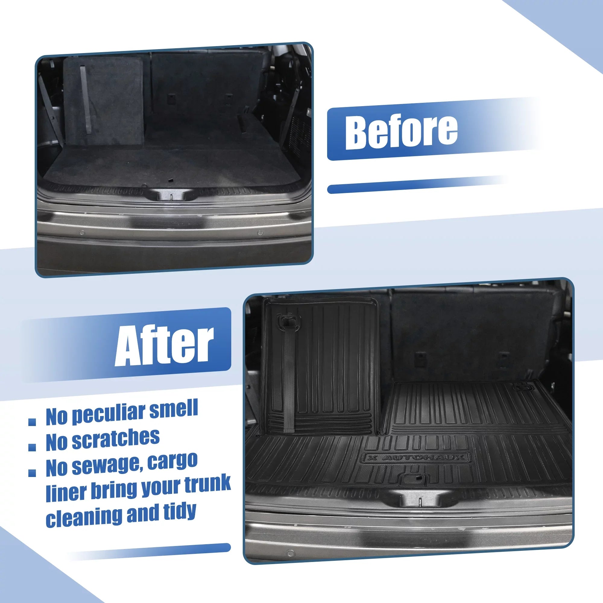 2022 Trunk Toyota Trunk Cargo for Highlander Protector 2021 Tray Cargo Floor Liner 2020 Unique Cargo Waterproof Bargains Mat Rear