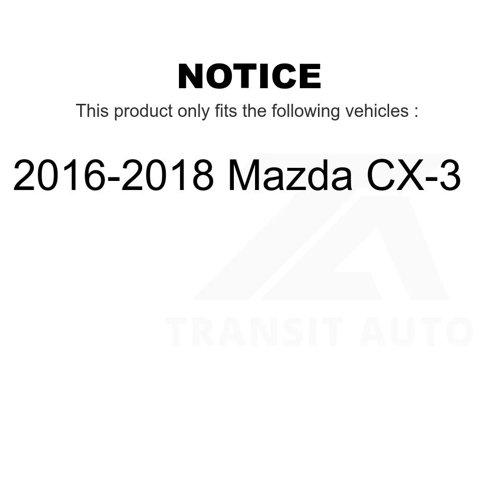 Pads Brake KTC-100292 Ceramic For Front Mazda Kit Rear CX-3 2016-2018