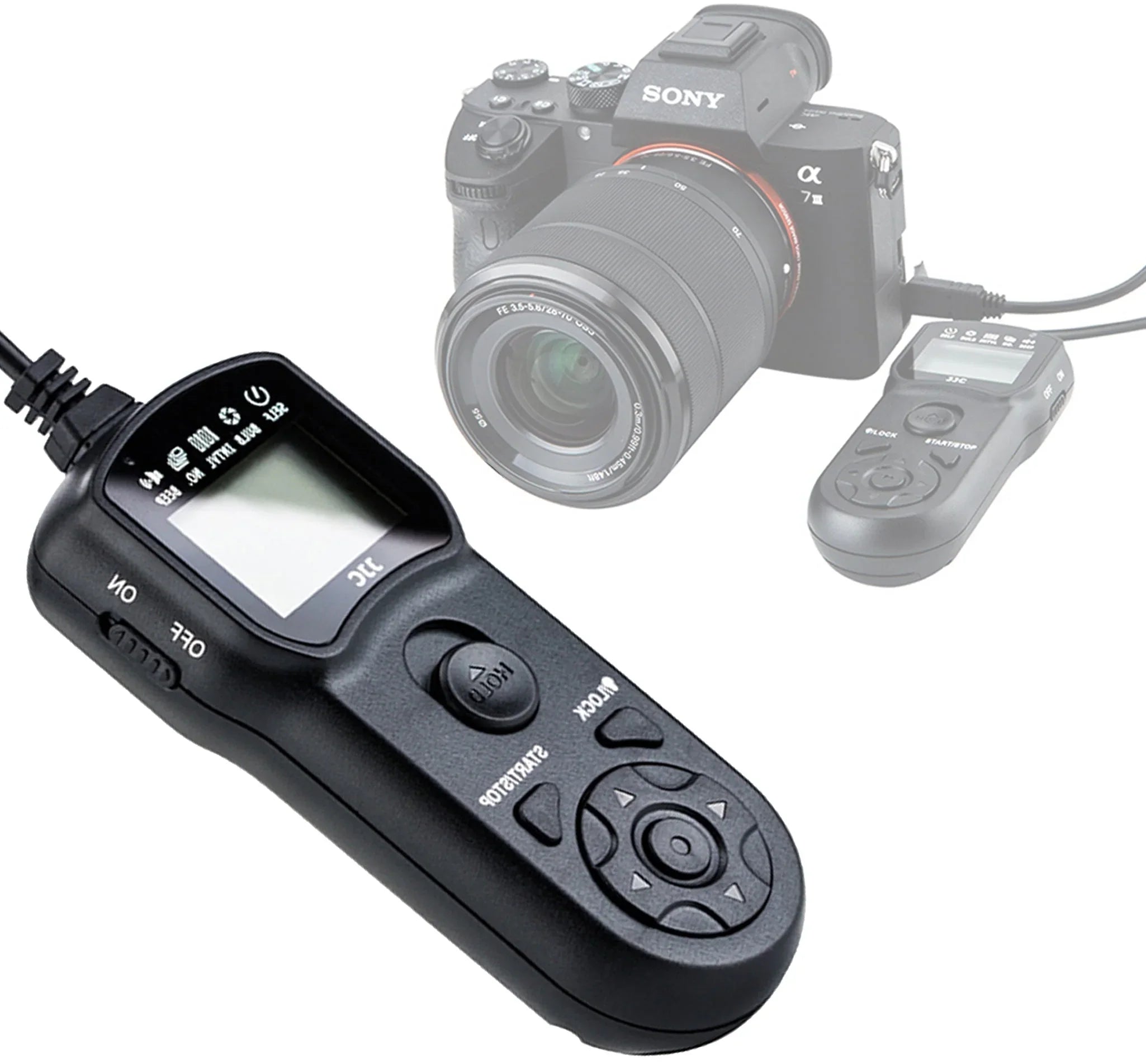 A7R RX100M4 RX100M5 RX1R A9 TM-F2 for RX100M7 RX100II RX10 Remote LCD A7 A9II III Timer II Intervalometer IV Sony A7M2K A7S JJC II III II RX10 A3500 RX100M5A III A5000 III A3000 II II RX100M6 RX100III