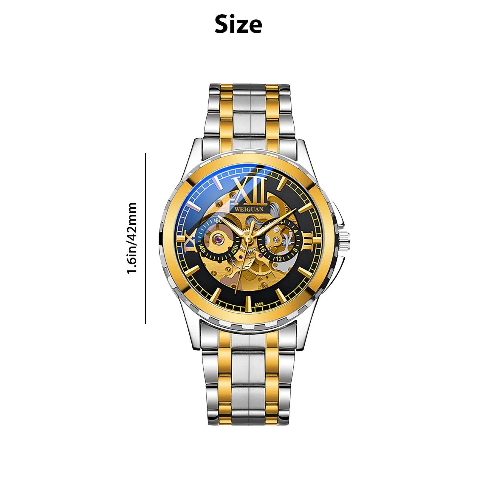 Luxury Automatic Mechanical Waterproof Steel Wrist Watch Stainless Men Business