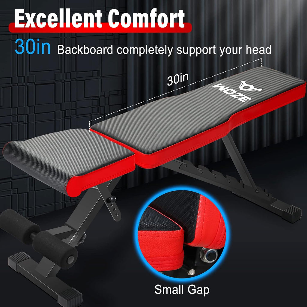 Weight Training, Bench Version Strength for Multi-Purpose Adjustable Home for Foldable Full - Workout Bench, Decline Incline New WOZE Gym Bench Body