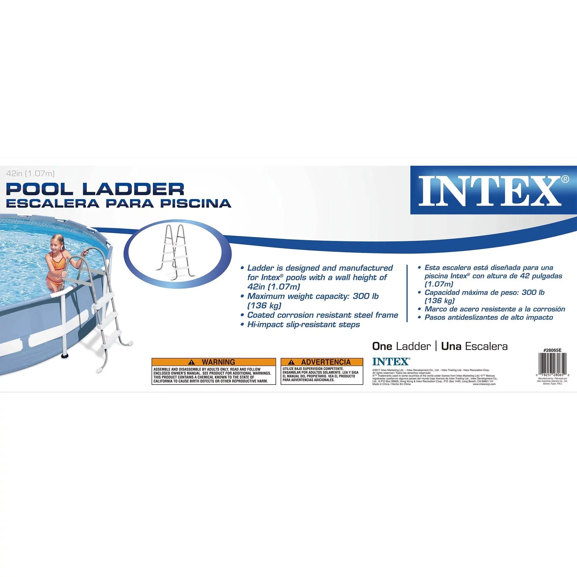 Intex Above 42-Inch Mat Ladder Ladder Pool Protective Frame Steel Pool + Ground