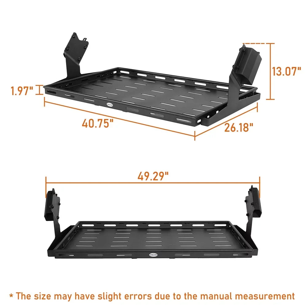 Fit Rack Bronco Basket Box Luggage Rear Black Road Cargo 2021-2023 Ford Hooke 4-Door