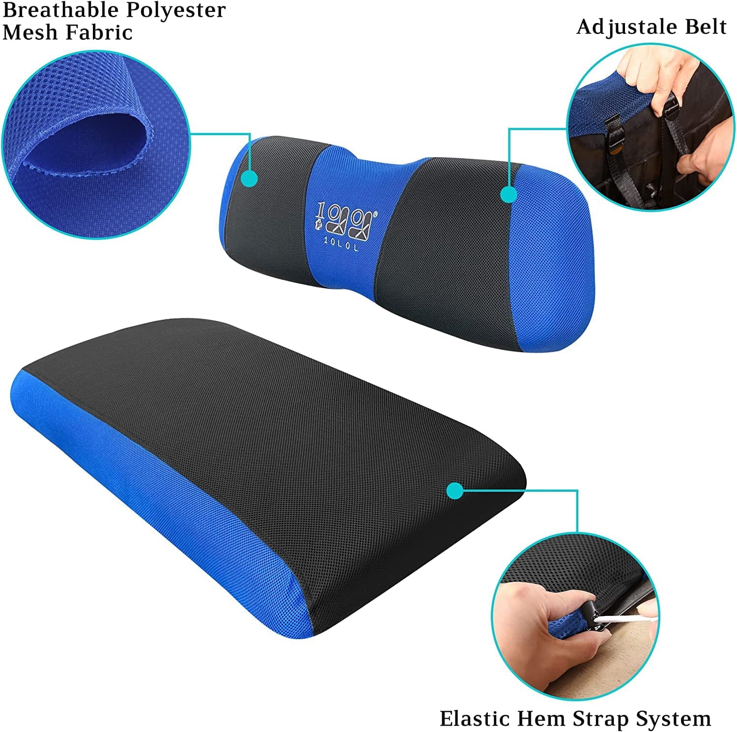 EZGO 10L0L Blue 2000-up for & DS Golf Cover Cart RXV TXT Set Club Front Seat Rear Car Black