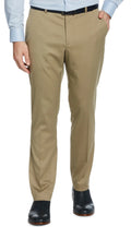 Mens Portfolio Pants No-Iron 36W Dress Chinchilla Slim Ellis Perry Fit 34L x