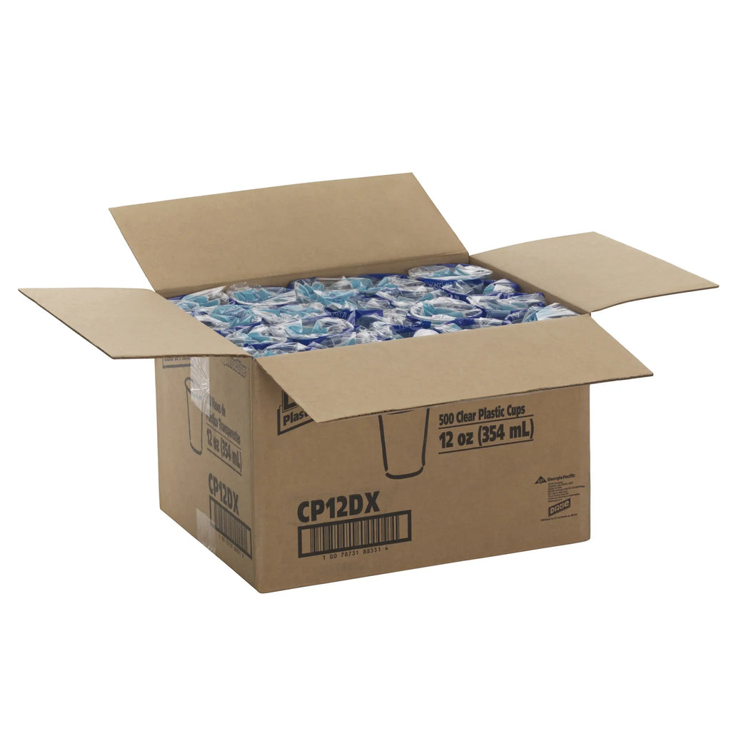 Total) Plastic (500 Cups (Georgia-Pacific), Clear, Cups 25 oz. GP of Dixie® by (CP12DX) 20 Cups 12 Cold PRO Sleeves