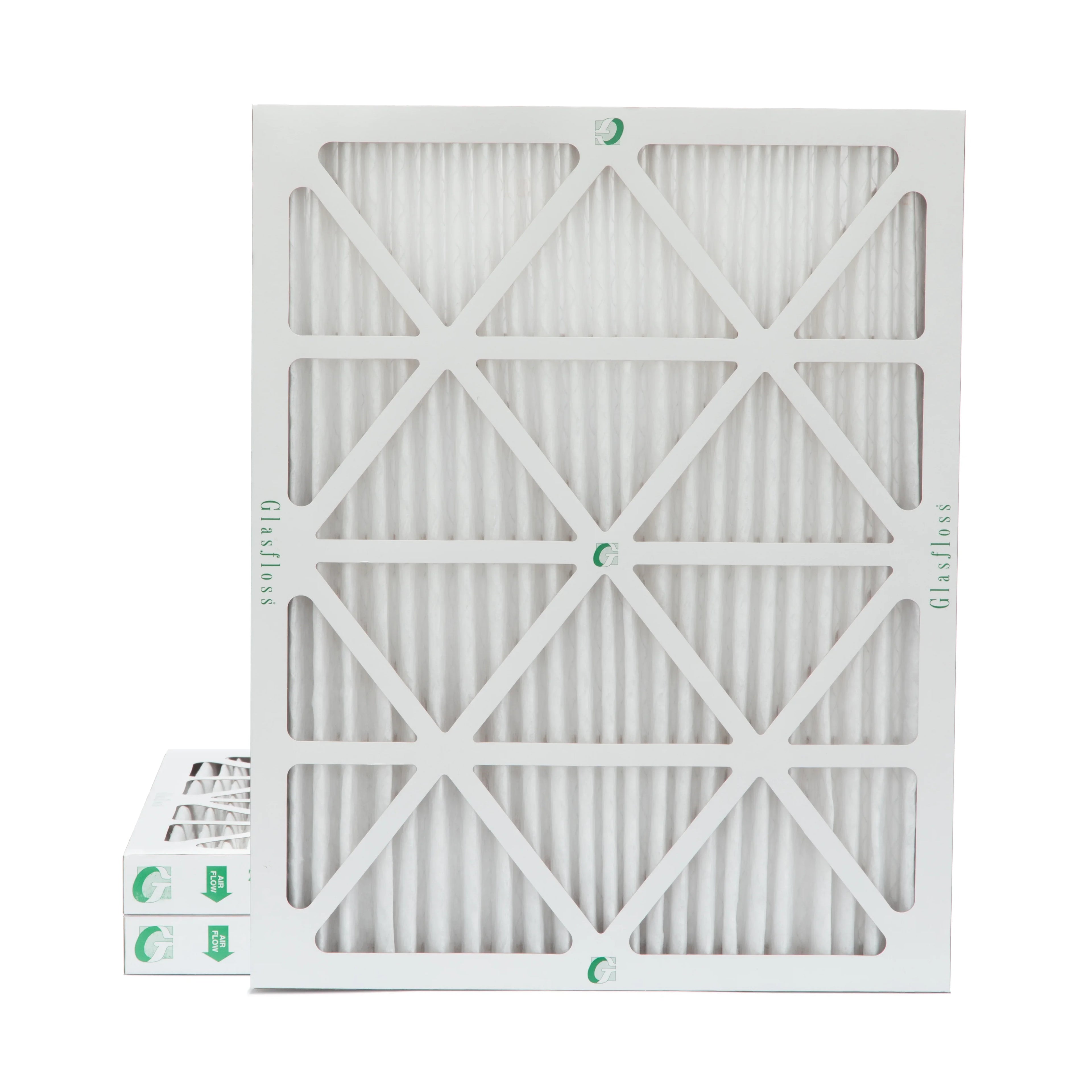 x 3 Filters 13 x Air Inch of Actual 18x24x2 Pleated Glasfloss. by 17-1/2 23-1/2 1-3/4 2" Pack Size: MERV