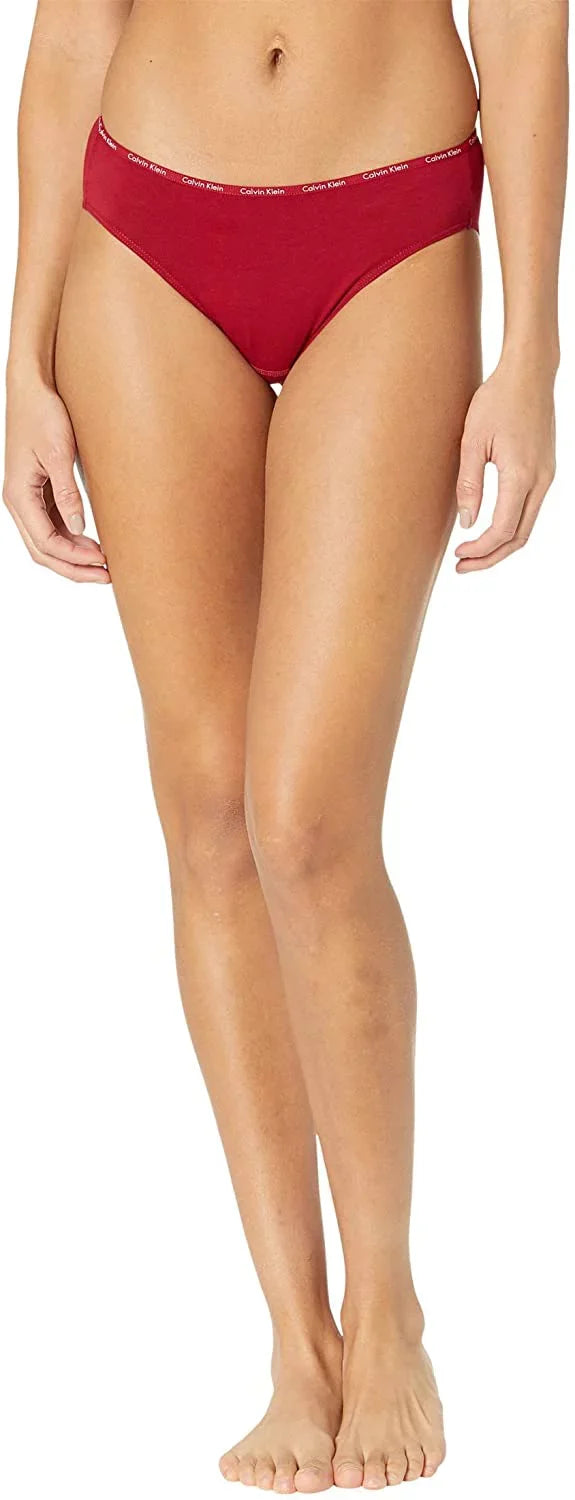 Calvin Signature Klein Red Women's Gala US \ Cotton Bikini, Black,M 5-Pack -