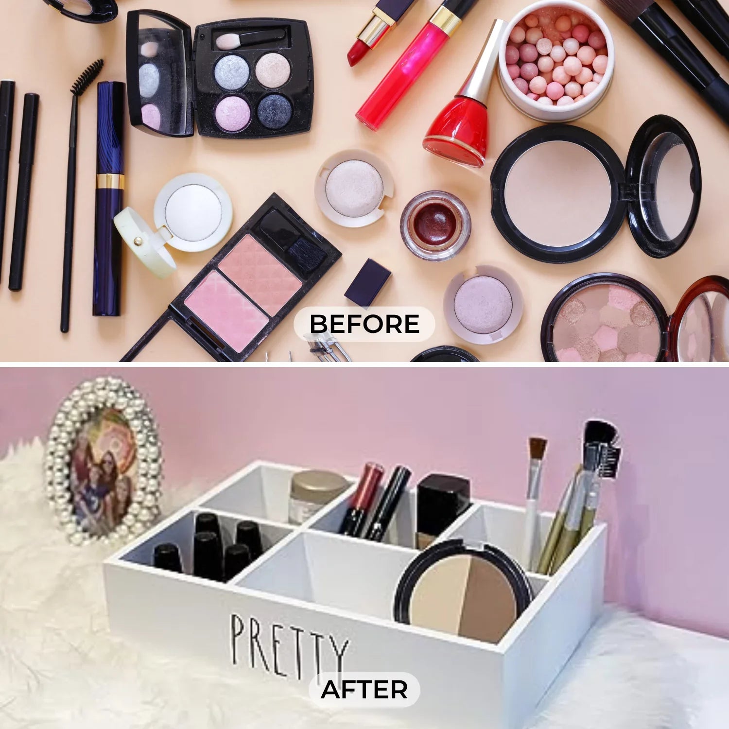 Dunn Organizer Rae - x Inches Chic Storage Beauty 8.5 x Makeup Modern 3 12