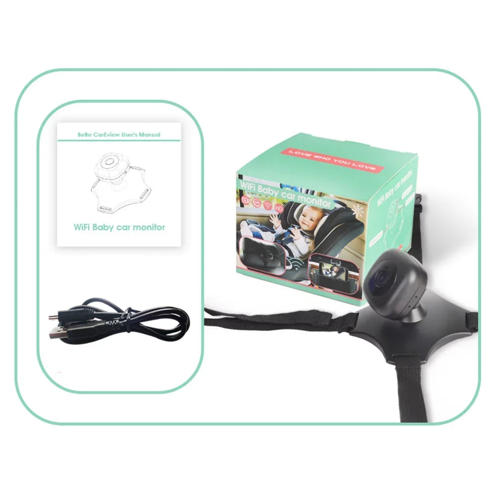 Vision, Car Camera, WiFi Baby Seat, Rotation Monitor ammoon Night Facing Monitor for Wireless 360° Rear