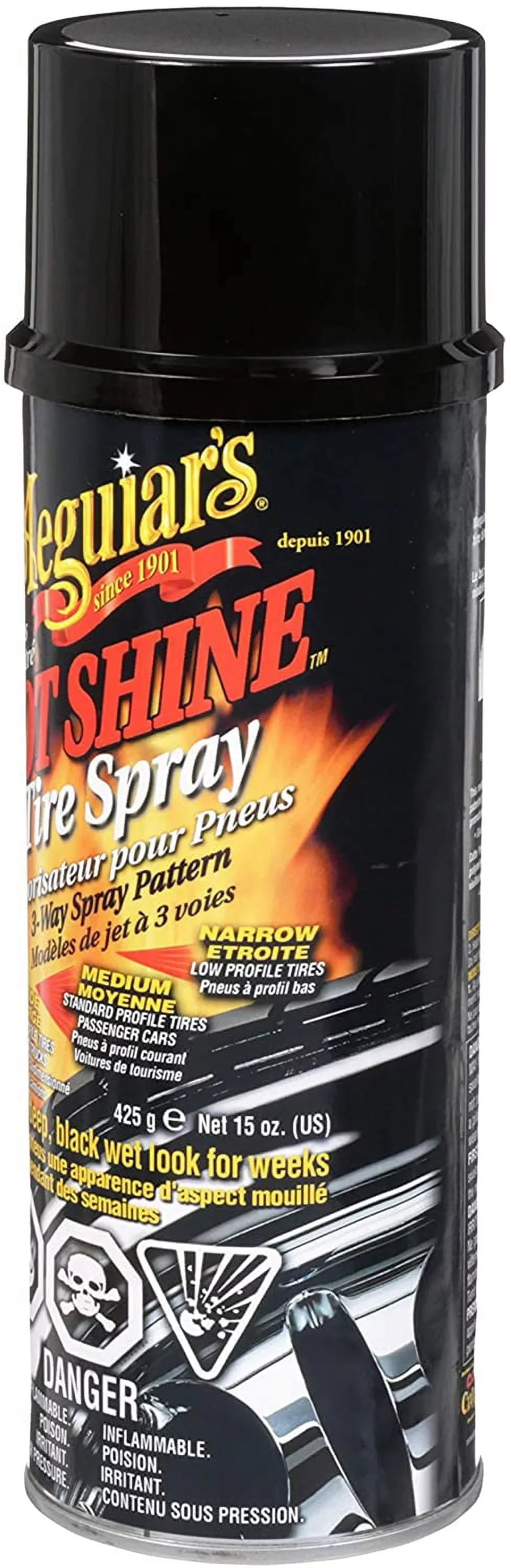 Gloss Shine Meguiar's Tire Coating 15 3 G13815 - Can Hot Oz Spray High