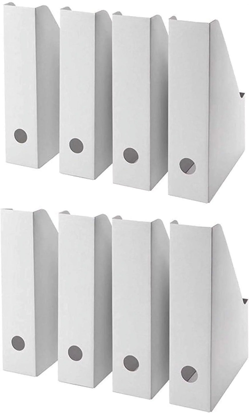 Storage Holder-Folder Cardboard Organizer,Document Box Magazine White (24) File Organizer,Magazine Magazine Holder Holder,Magazine