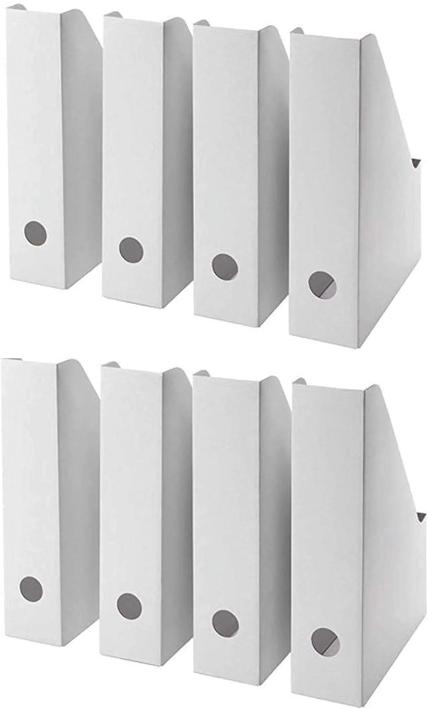 Storage Holder-Folder Cardboard Organizer,Document Box Magazine White (24) File Organizer,Magazine Magazine Holder Holder,Magazine