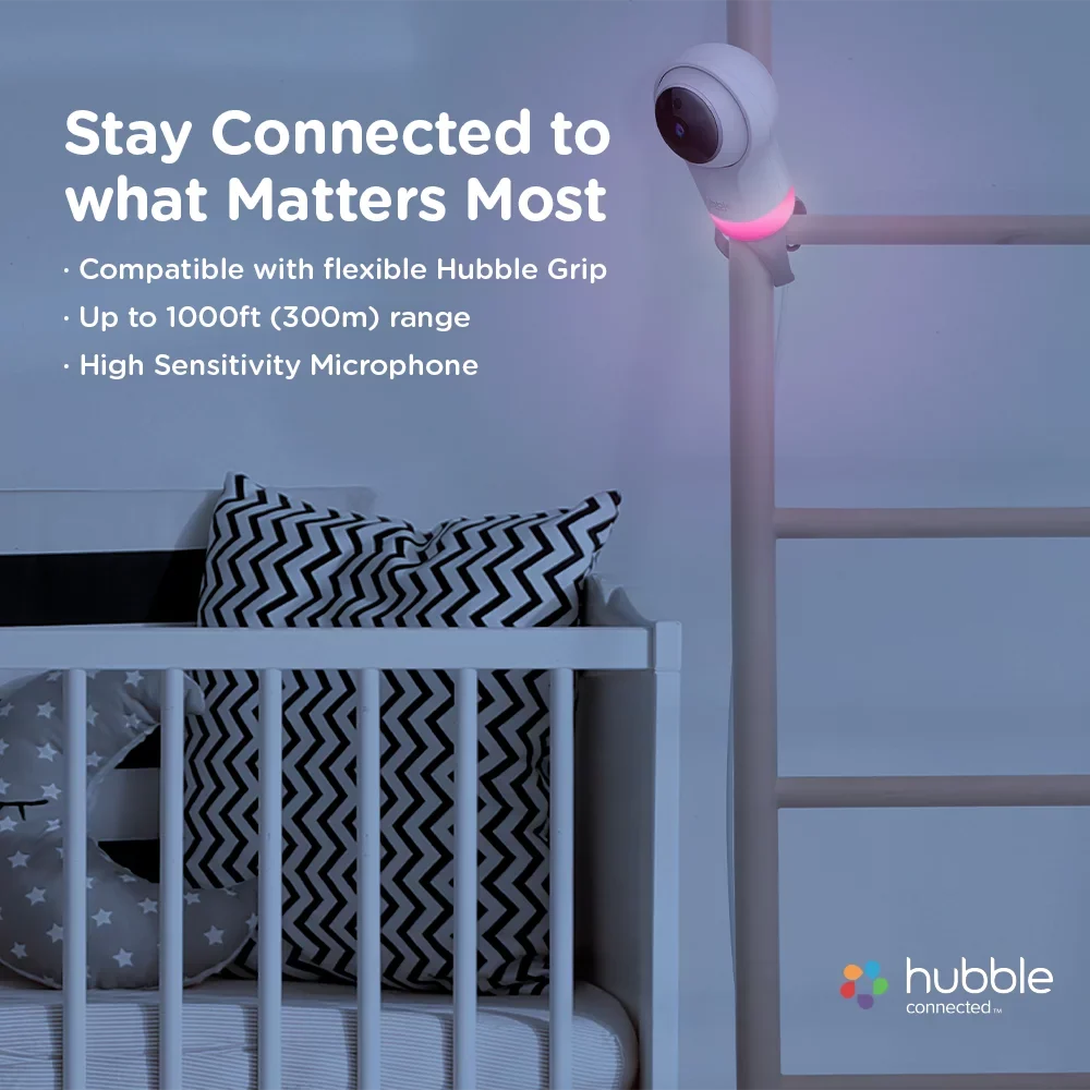 Connect Monitor Pan, Hubble Baby Wi-Fi Pal Zoom with Glow, Tilt, Function and Nursery