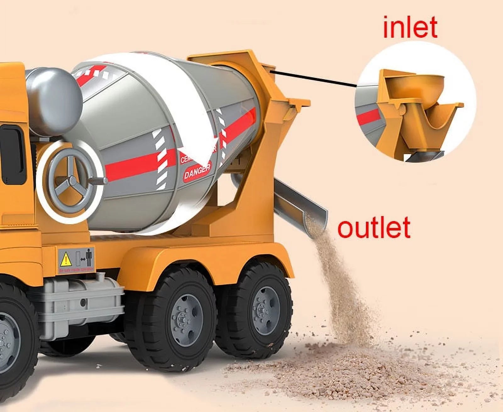 Daddy Concrete Big Mixer Truck Truck - Cool XL Cement Toy