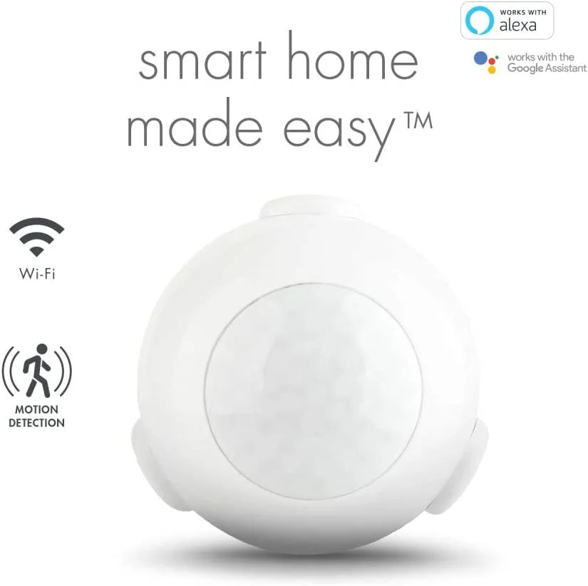 Required, No Detector, Hub White,50026 Motion Wi-Fi Smart Operated, Battery