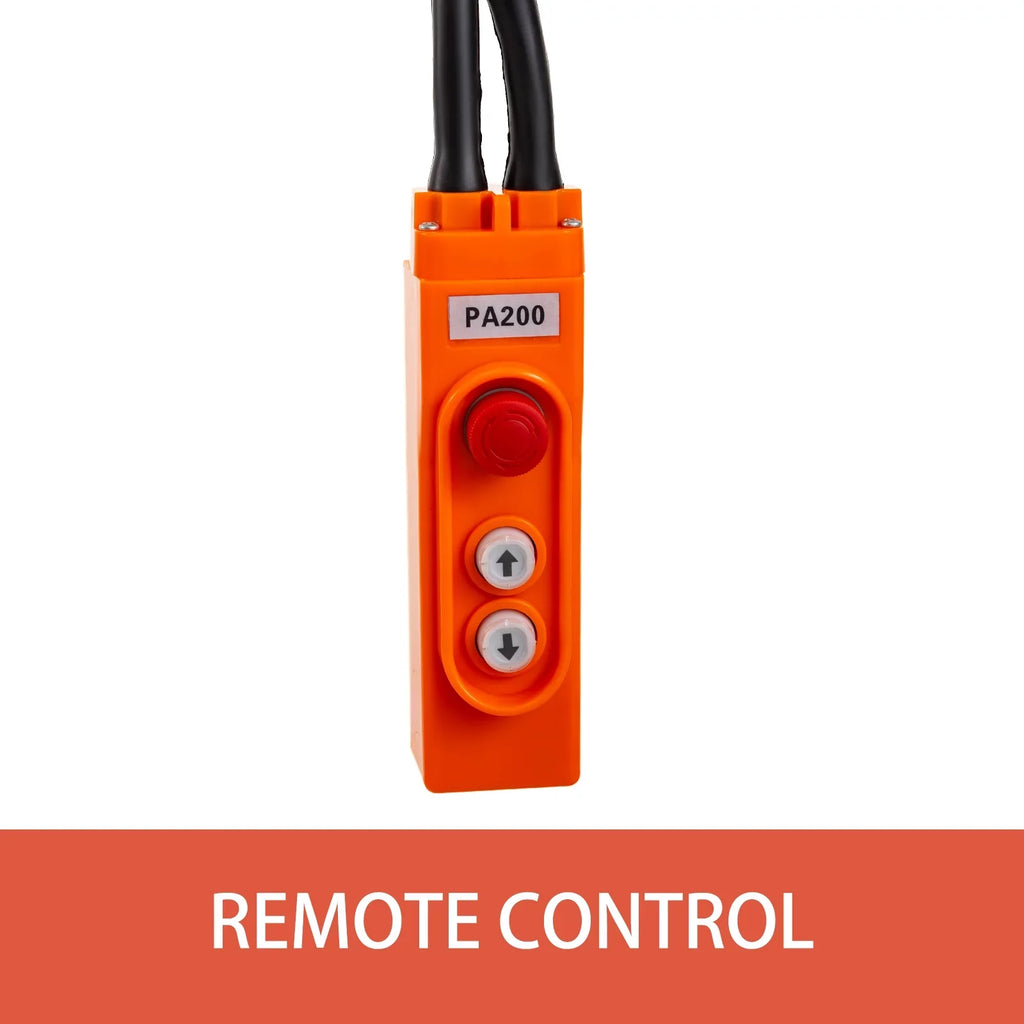 1 Trolley Pulley Control VEVOR with Electric 98ft/30m System 230kg Wire Steel Phase Rope Crane Electric Capacity Lift Length 507lbs Remote 110 Electric Winch Volts Hoist Overhead with