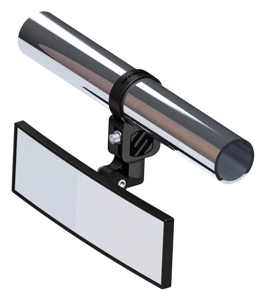 Scosche 1.85” 9” Tube View PSM21009-185 Panoramic BaseClamp Clamps with Mirror