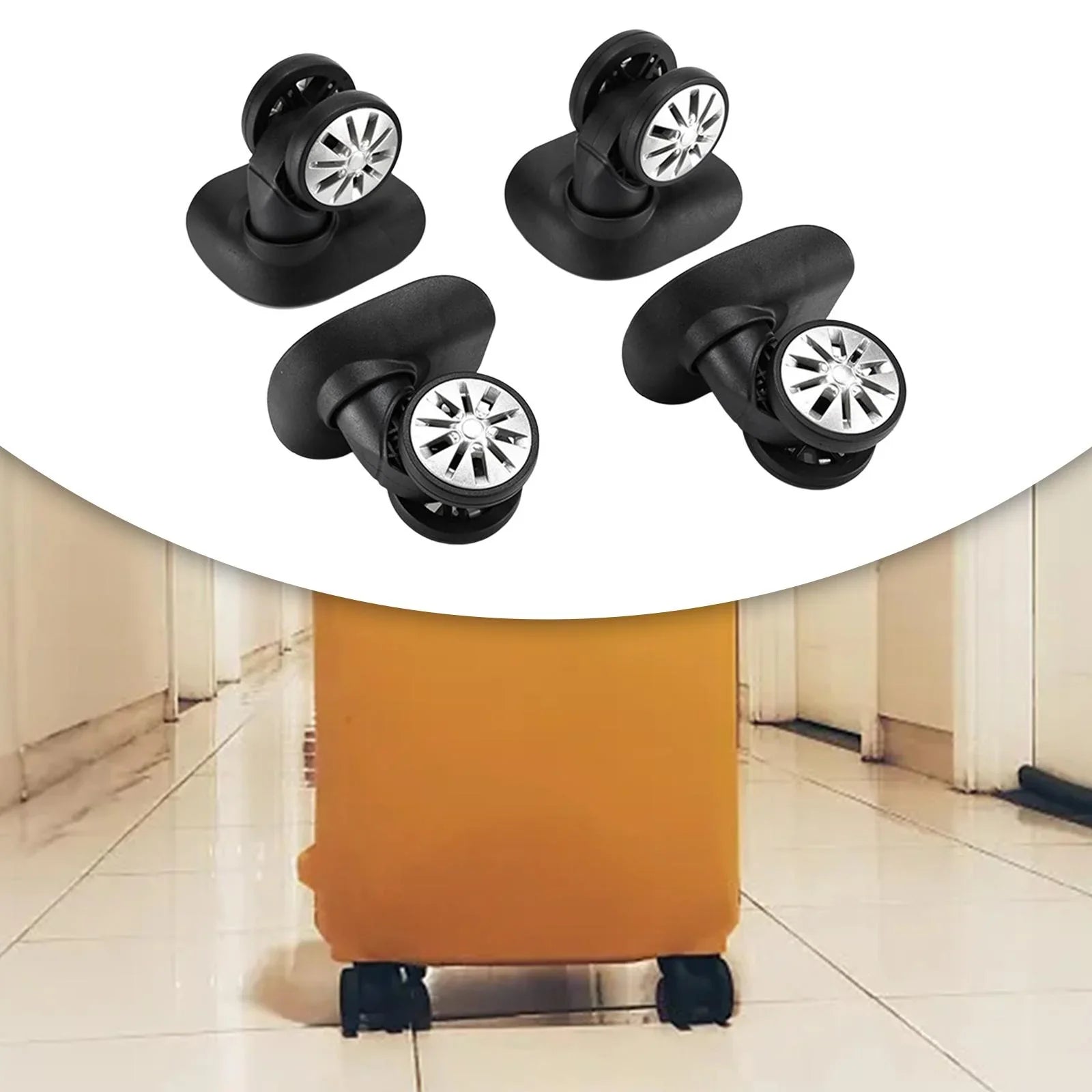 Bag Replacement 4Pcs for Wheels Suitcase Wheels Luggage Caster Trolley Case