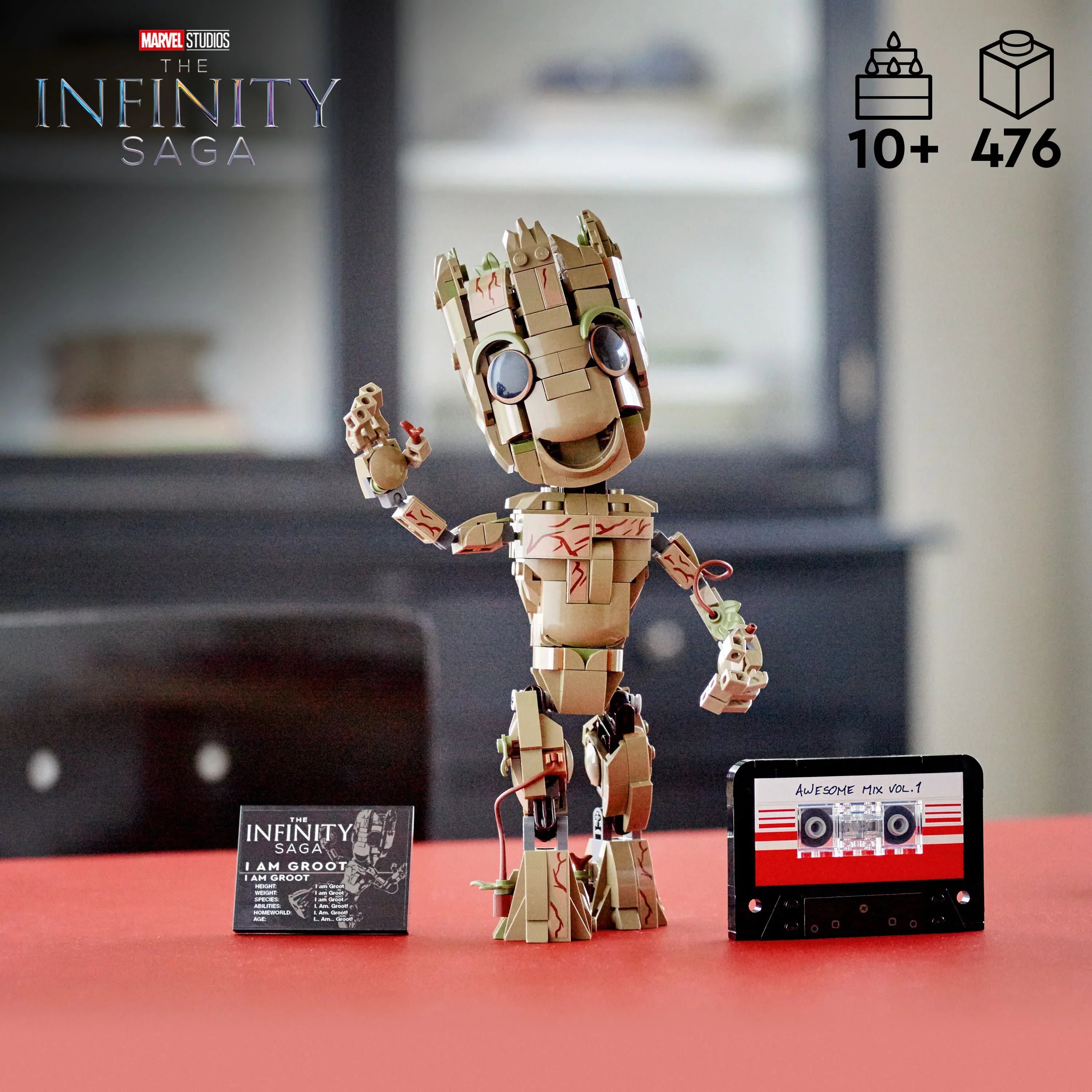 Guardians Groot Groot 76217 Collectable Idea Figure, of Baby am the I LEGO 2 Set, Toy, Gift Model Marvel Galaxy Buildable