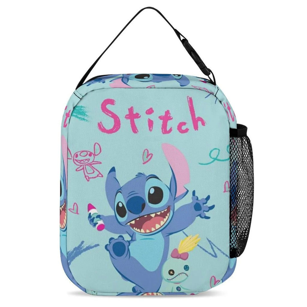 Kids Thermal Adult Lilo Boys Portable Bag Handbag Tote School Bento Stitch Insulated Girls For Happy Bag Office Lunch Cooler