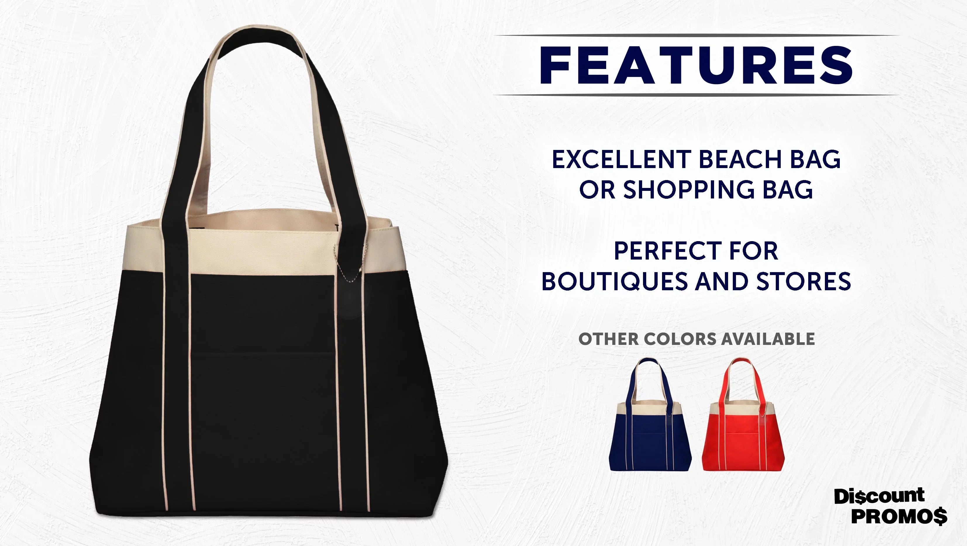 6 Straps, Black Tone, Everyday Gusset, Reinforced Donna - Bags - Use Two Set Tote Wide Polyester