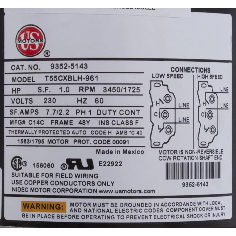 OEM Aqua 1.5ohp/2.0thp, 2", 2-Speed, Flo 48fr, 230v, Pump, XP2,