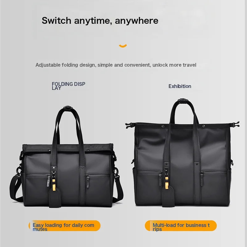 Business Bag Women'S Bag Dry Wet Trip Leather Waterproof Luggage And Feel Sports Bag And Large Separation Capacity Travel Handbag And Fitness Men'S