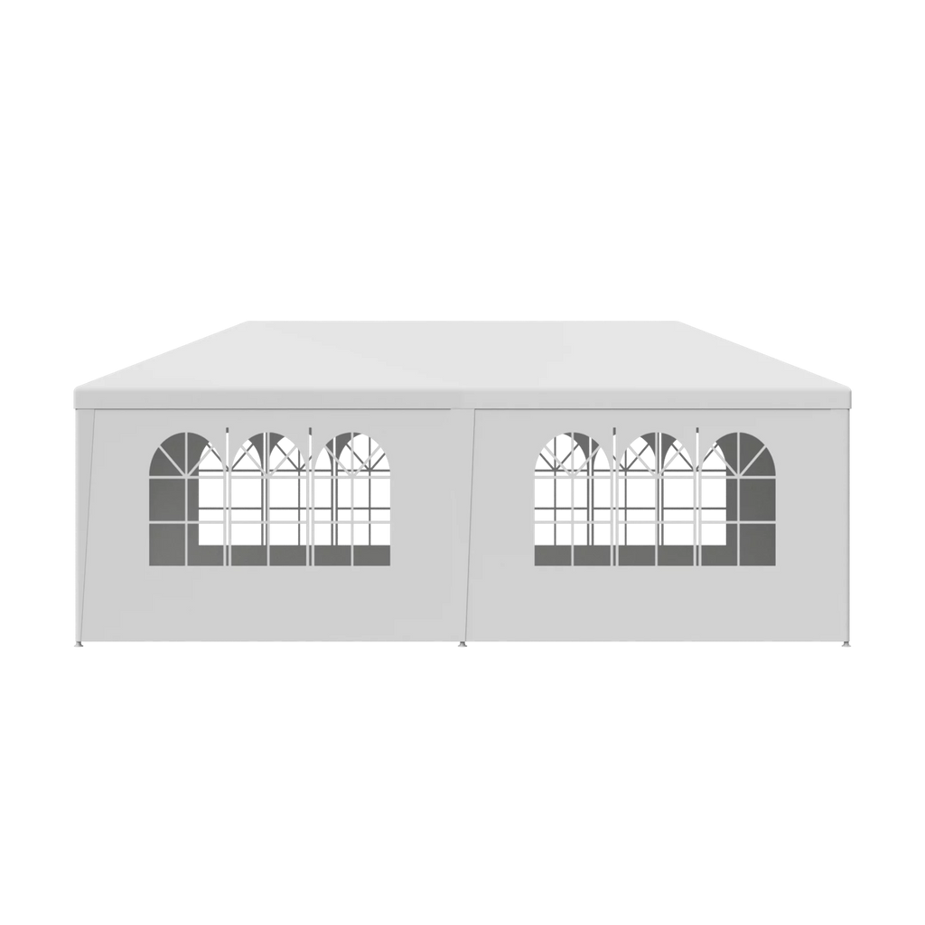 10'x20' Walls, Party Outdoor 8.00, White Canopies Event Side Tent Gazebo Zeny Pavilion 6 Wedding Canopy with