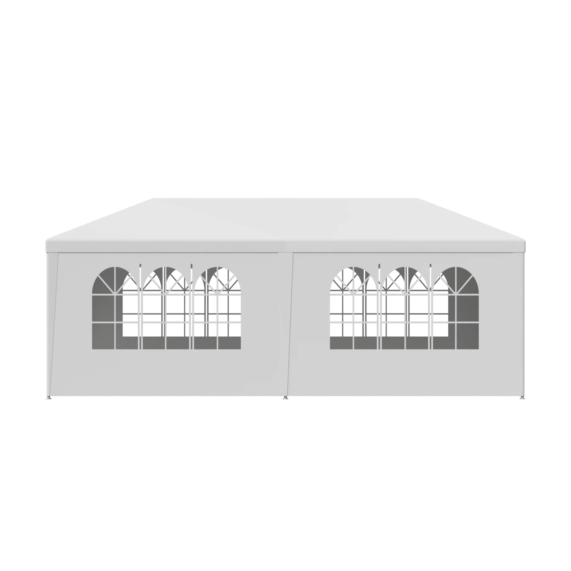 10'x20' Walls, Party Outdoor 8.00, White Canopies Event Side Tent Gazebo Zeny Pavilion 6 Wedding Canopy with