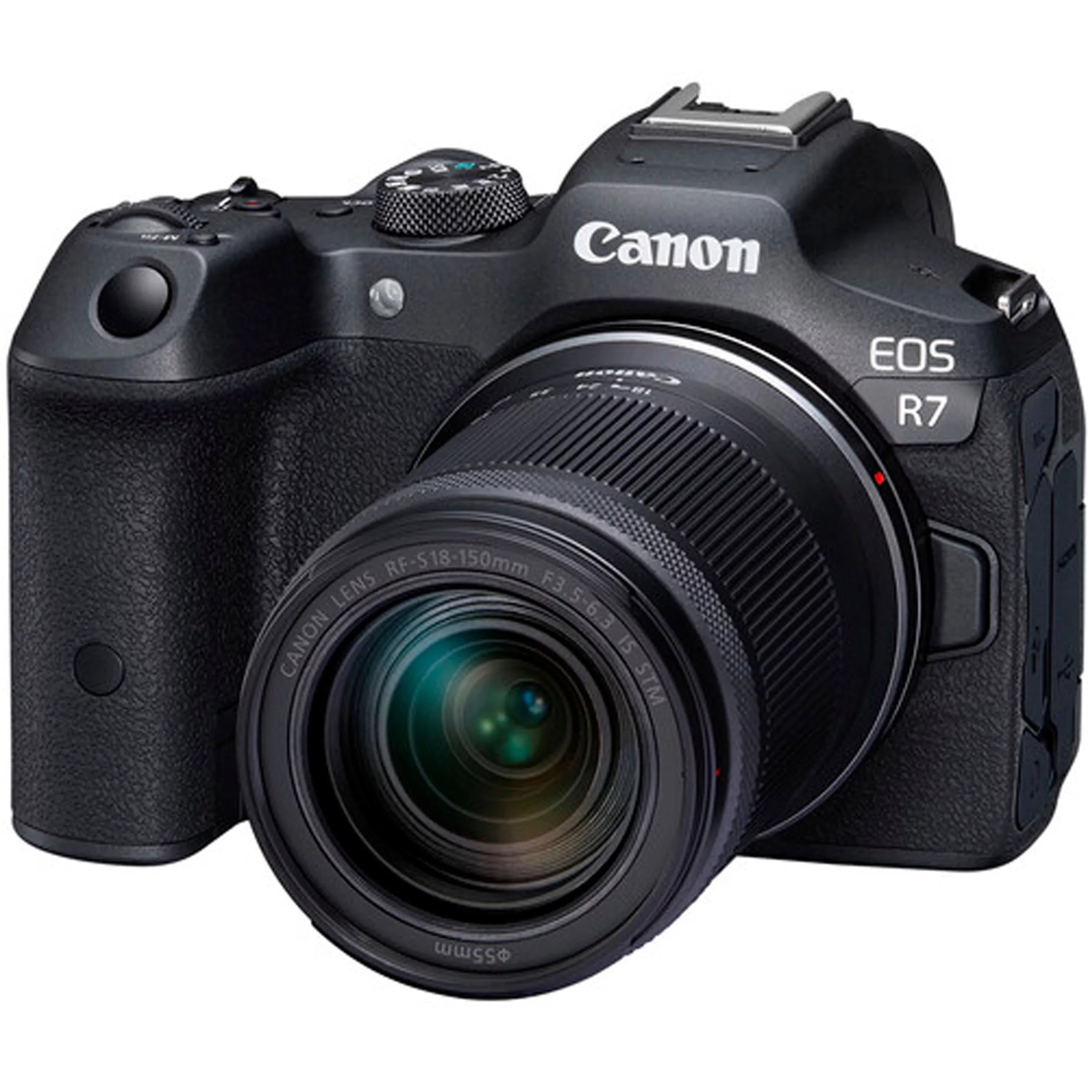 Canon Mirrorless HD More Battery, + Case Video EF & STM EOS 18-150mm 420-800mm 75-300mm R7 IS Memory Lenses, Extra 2X 64GB included: + III with Light, LED RF-S Accessories Cards, Camera Microphone,