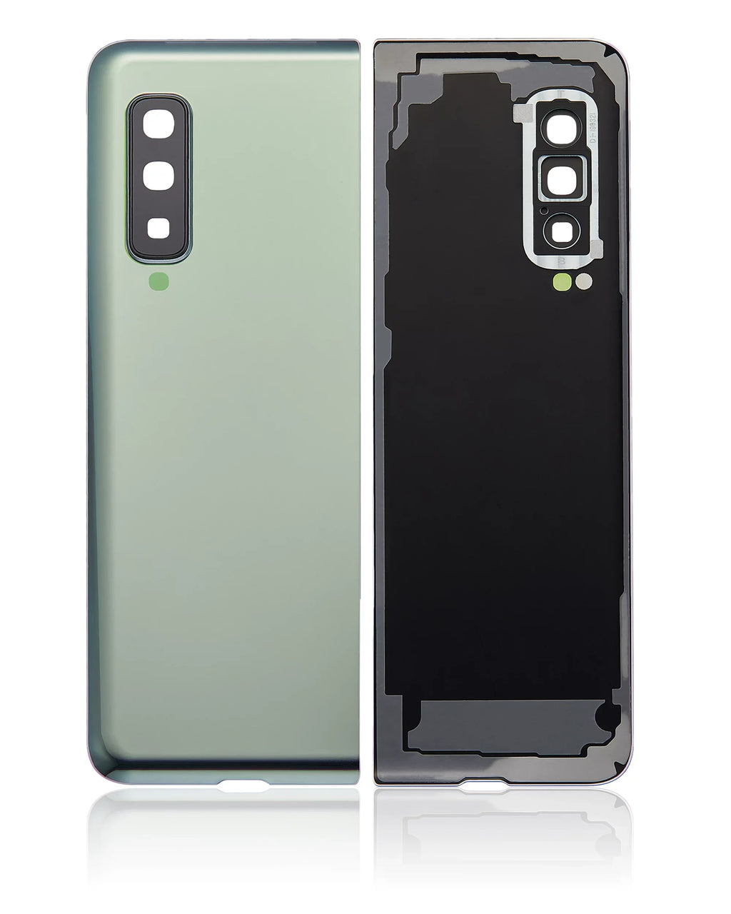 Cover With (F900) Plus) Silver) Glass Back 4G Fold Compatible Samsung Replacement Camera (Aftermarket Galaxy Lens (Space For