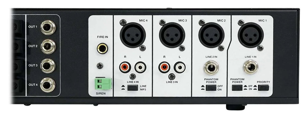 4-Zone Commercial Multi White Matrix Pendant Amplifier+(6) Source Speakers JBL