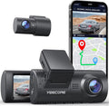 Cars 2.5K+1080P Record Front Dual G-Sensor, Super Parking Camera App Night D32 Mount, for Built-in Yeecore Vision, Dam, Control, Accident GPS, Portable and Dash Magnetic Mode, Cam Rear, Dash Dash WiFi