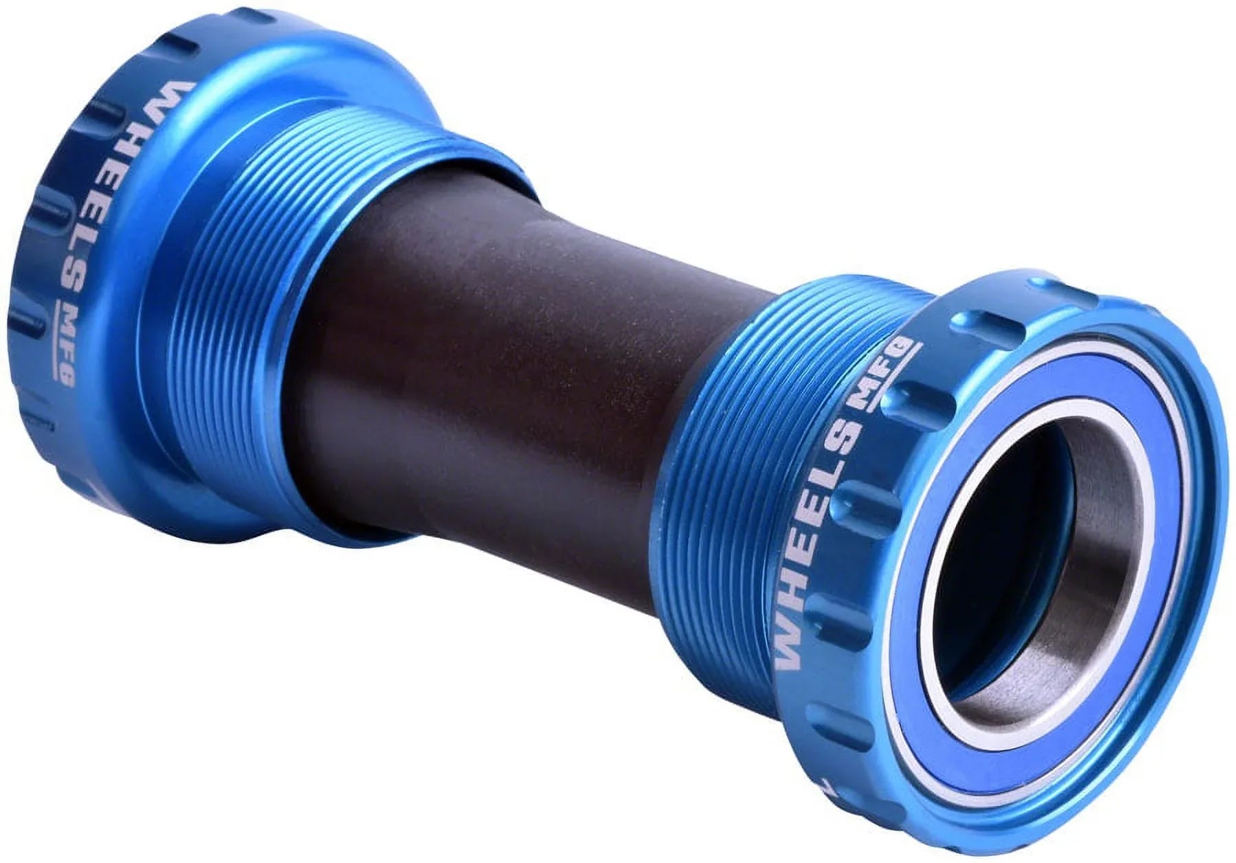 BSA Spindle, ABEC Manufacturing II Wheels Bracket Hollowtech 3, Teal - Bottom Shimano