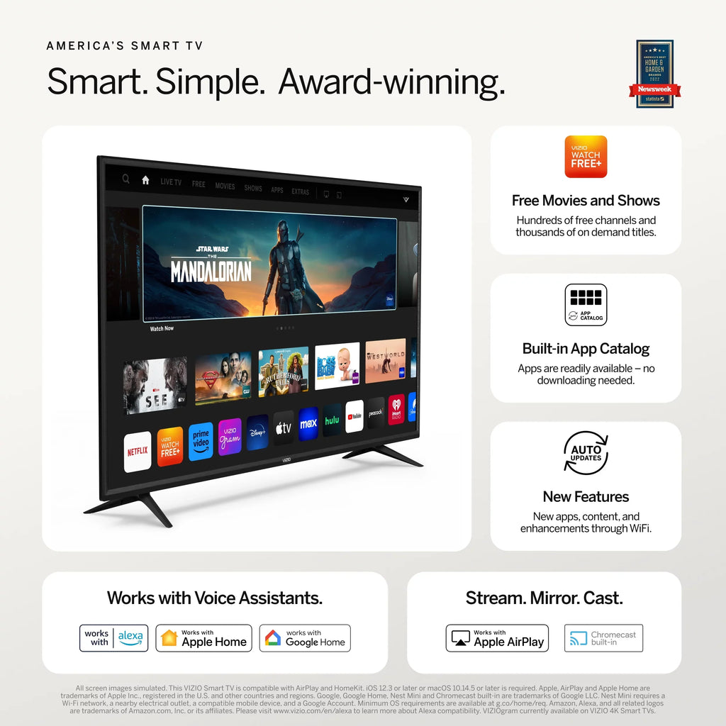 TV SmartCast Smart 65" OLED OLED65-H1 HDR Class 4K VIZIO