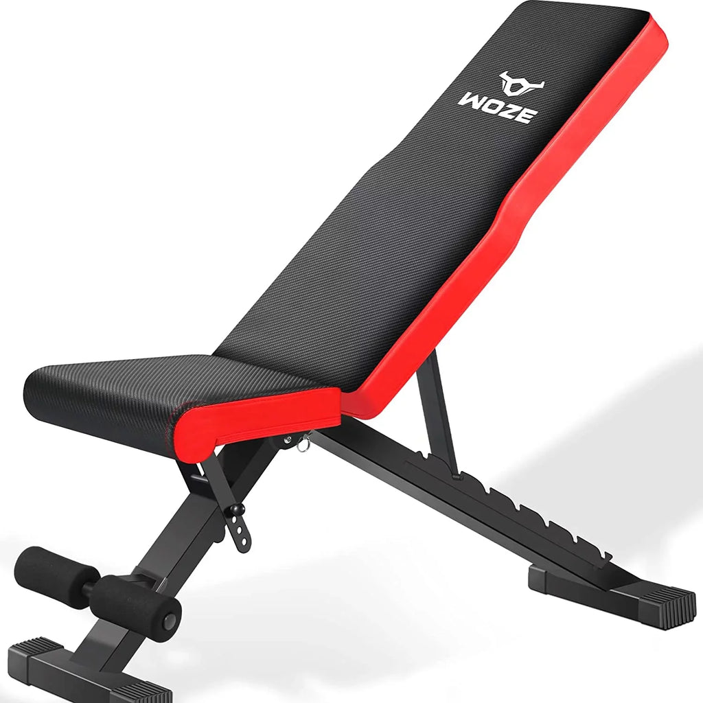 Weight Training, Bench Version Strength for Multi-Purpose Adjustable Home for Foldable Full - Workout Bench, Decline Incline New WOZE Gym Bench Body