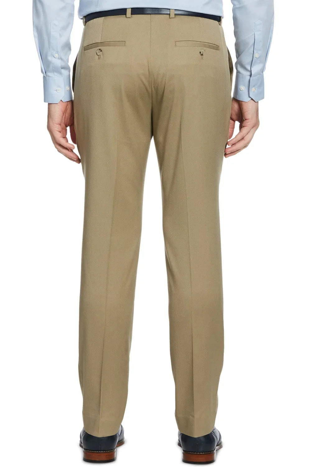 Mens Portfolio Pants No-Iron 36W Dress Chinchilla Slim Ellis Perry Fit 34L x