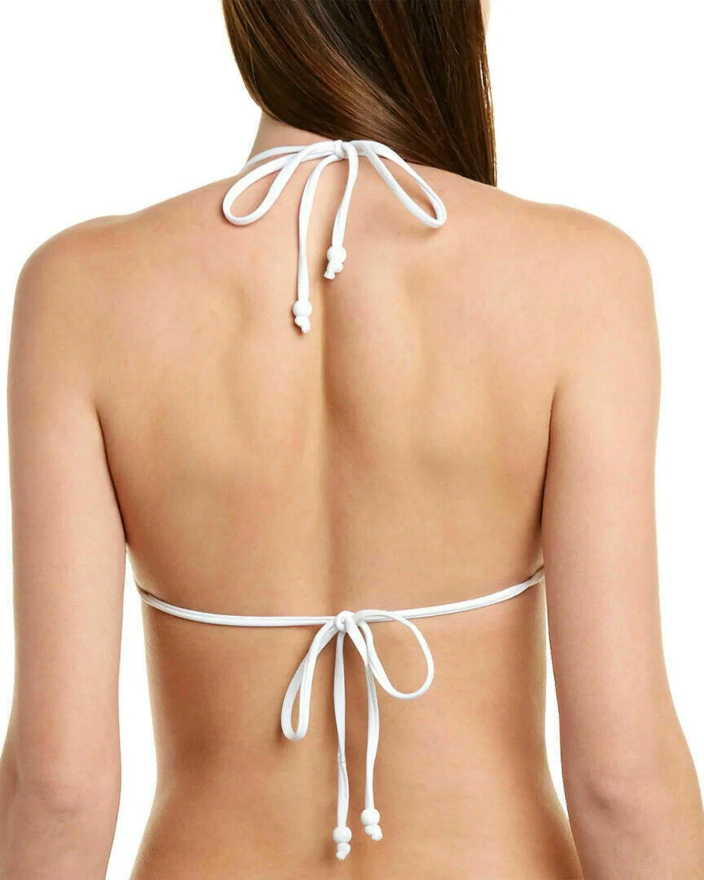 Swim Striped Separates Halter Top D Shoshanna Womens White