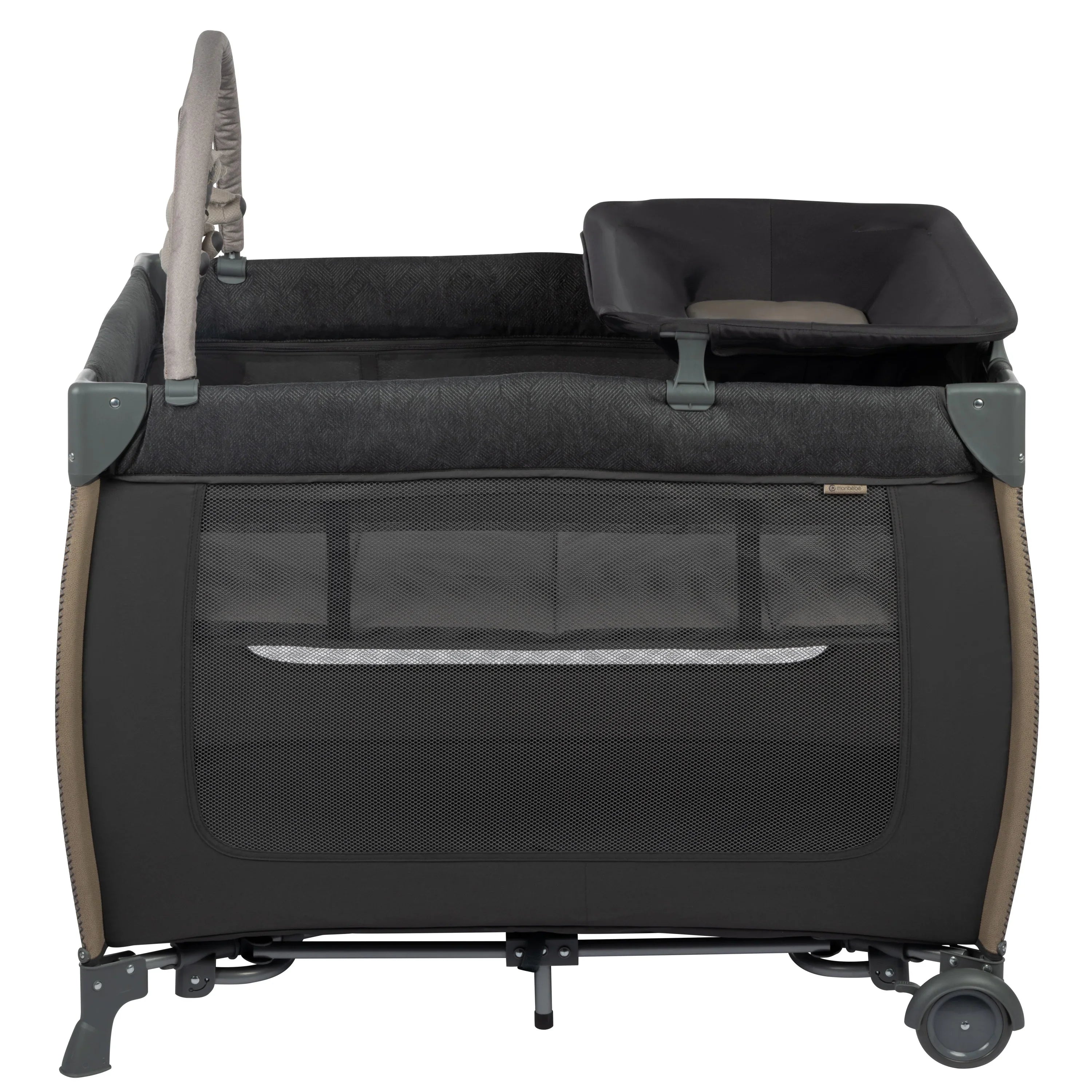 Full with Monbebe Point Rocking Bassinet, Size Castle Yard Play